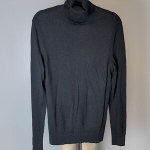 Express Black Turtleneck Sweater Fine Knit